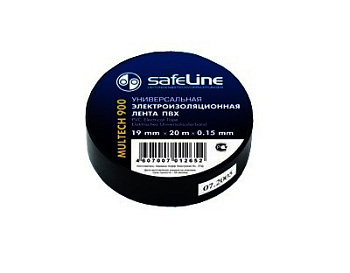Изолента черная 19мм*20м Safe Line/KRANZ