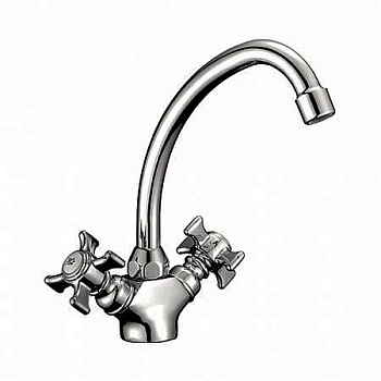 Смеситель LEDEME для  кухни, цинк, керамический картридж d=40 (L200)/4111