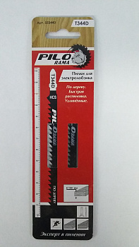 Пилки 132x110мм 6з/д(древес.,ДСП,фанера h=8-100mm)быстр.распил.T344D 2шт/уп "Pilorama"