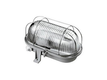 Светильник ПСХ /НБП-60Вт овал малый белый/черный с металлической решеткой***