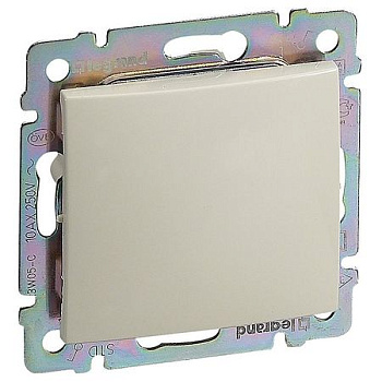 Механизм выключателя 1 клавишный 10А  бежевый Valena