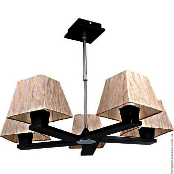 Люстра INL-9163Р-5 beige/wenge