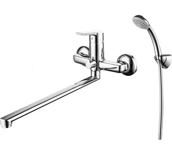 Смеситель дя ванны с длинным изливом, латунь, керамический картридж 35 мм Stripe Melardo STRSB02M10