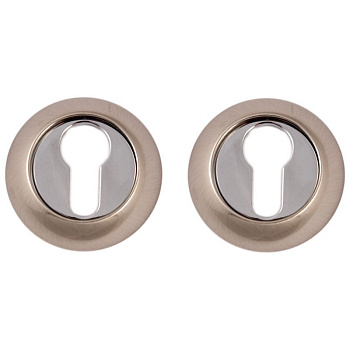 Накладка декоративная под циллиндр VETTORE ЕТ 0701 SN/CP Сатин/Хром