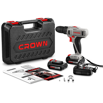 Акк. шуруповерт CROWN CT21052L BMC, 12 В 2*1.5Ач Li-ion 17 Нм 0-400 / 0-1400 об/мин вес 1 кг.		