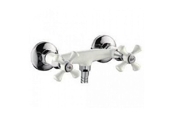 Cмеситель FRAP для душа R20332 белый, силумин, керамическая кран-букса