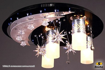 Светильник потолочный 10244/4 (Е27+LED WT), пульт ДУ