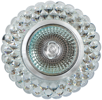 Светильник точечный MR16 прозрачный с LED подсветкой 3вт/FT971/FT979***