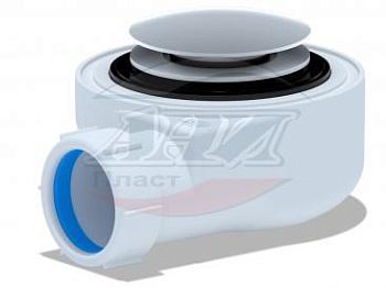 Сифон АНИ для душевого поддона 1 1/2" х 90 хром