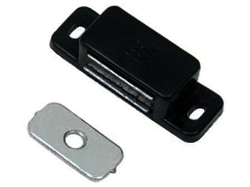 Магнитная защелка мебельная черная 