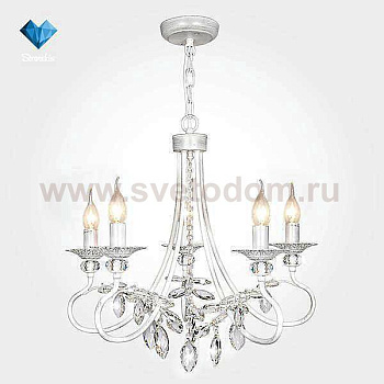 Люстра белая с серебром 60057/5