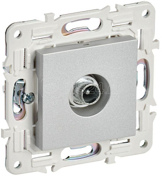 Розетка телевизионная проходная TV SKANDY SK-A17S серебр. IEK 