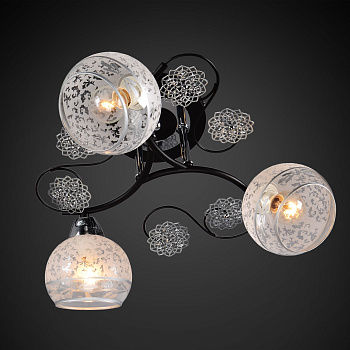 Люстра универсал 1-9190-3-CR+BK E14