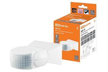 Датчик движения настенный белый ДДС-05 1200Вт IP65,180°/12м/TDM