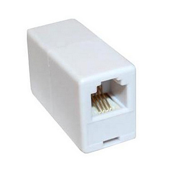 Соединитель телефонный проходник гнездо+гнездо