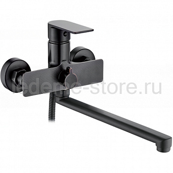 Смеситель  Gerhans  для ванны с плоским изливом черный /K13123T