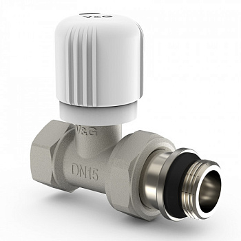 Радиаторный вентиль ручной регулировки, прямой 1/2" VG-601101 1\14