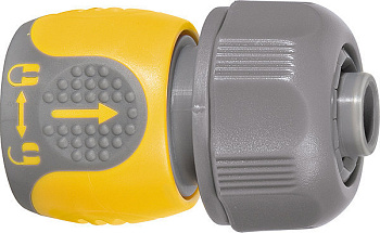 Соединитель для шланга PALISAD LUXE 3/4" двухкомпонентный, аквастоп/66242