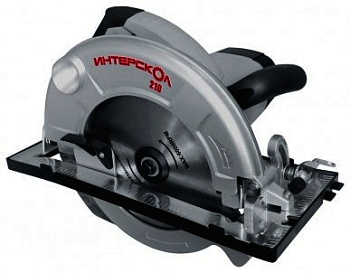 Пила дисковая ИНТЕРСКОЛ ДП-210/1900М, 1900Вт пропил85мм 2300-5000о/м диск210х20мм плавн.пуск 7.8кг