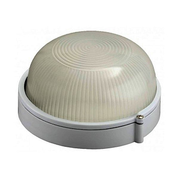 Светильник банник 60Вт НПП-0301 круг без решетки белый/IP54 