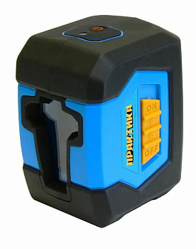 Лазерный линейный нивелир ПРАКТИКА НЛ-2ЛФ крест 10м, фиксация под углом/245-909*