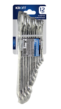 Набор комбинированных ключей 8-22 мм 12пр. KROFT/210112