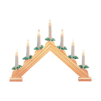 Светильник светодиодный "Новогодняя горка" , 7 LED свечей, 0,1W*7