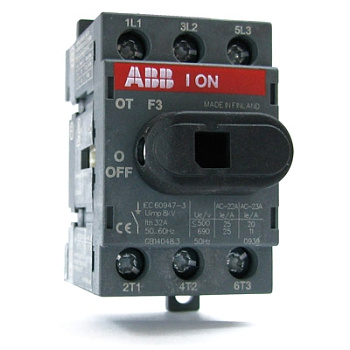 Рубильник АВВ 3п. 16А ОТ16F3, ан.ОТ16Е3