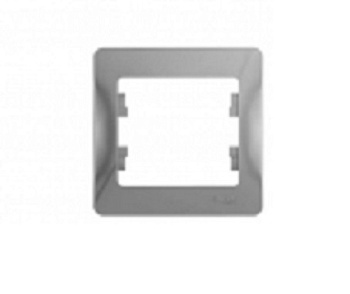 Рамка 1 постовая GLOSSA алюминий GSL000301