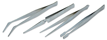 Пинцеты набор 4 шт. нержавеющие/67445