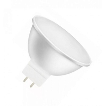 Лампа светодиодная MR16/ GU5.3/5W /3000К/400Лм/220В/теплый свет/OSRAM