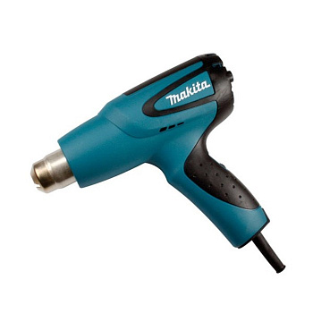Строительный фен MAKITA HG5012K (1600 Вт, 350-500*C, 350/500л/мин, 0,6кг, 3 насадки, кейс)
