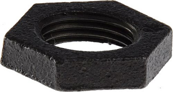 Контргайка черная 15 мм/0256