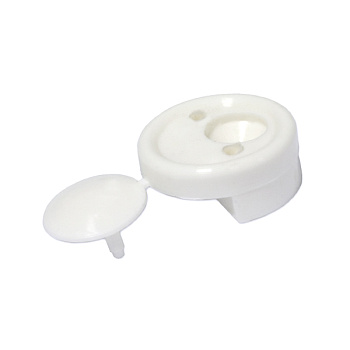 Зеркалодержатель пластмассовый 4мм, белый 