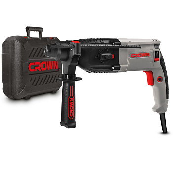 Перфоратор CROWN CT18108 BMC, SDS-Plus 800 Вт., 3,4 Дж.,0-5300уд/мин., 0-1200 об/мин., вес 2,7 кг., 