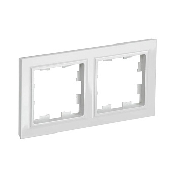Рамка двухместная BRITE белая РУ-2-БрБ