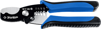 Кабелерез XT-10 со съемником изоляции, рез до 10 мм, ЗУБР/22640