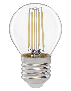 Лампа LED филамент шар 12W Е27/4500К холодный цвет/General