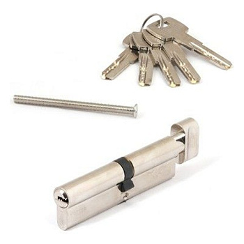 Цилиндровый механизм SМ-110(50С/60)  ключ-завертка никель