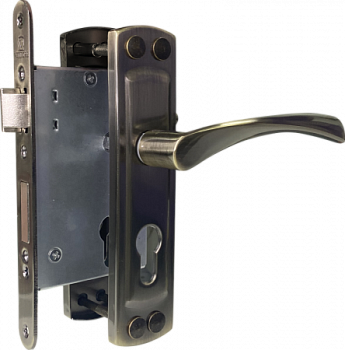 Замок врезной VETTORE с ручками 5523-4 AB бронза