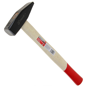 Молоток слесарный, 200 г, квадратный боек, деревянная рукоятка/20034-02