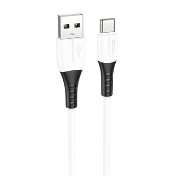 Кабель USB HOCO X82 Silicone USB - Type-C, 3A, 1 м, черный