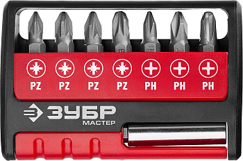 Набор бит ЗУБР МХ-8. Cr-V/26089-Н8