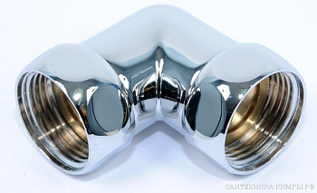 Американка угловая для полотенцесушителя хром 1"х 1/2 " В-В/819
