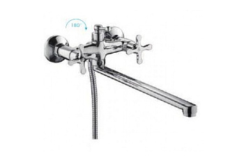 Смеситель  FRAP для ванны R22601, силумин, керамическая кран-букса