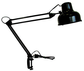 Светильник "Бета-К" 60Вт Е27 металлическая струбцина черный