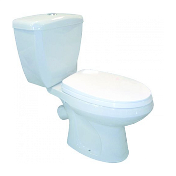 Унитаз-компакт Элисса белый нижняя подводка косой выпуск