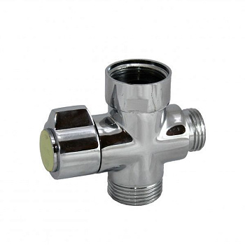Дивертор 3/4" х 1/2" х 3/4" с картридж.переключением DK-385A