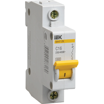 Автомат 1 полюсный 16А ИЭК/ВА47-29