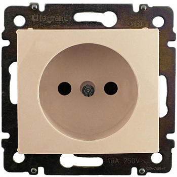Механизм розетки 1-ая б/з внутренняя бежевая Valena